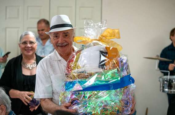 Las Moradas resident wins a raffle prize